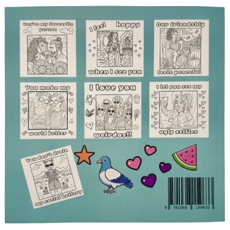 Friendship Colouring Book - Back